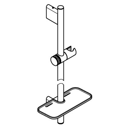 GROHE 26599000 - Душевая штанга VITALIO SMARTACTIVE 600 мм, глянцевый хром