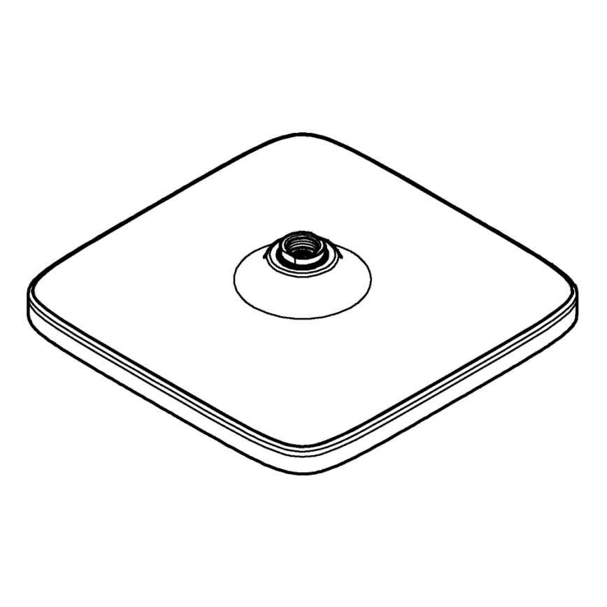GROHE 26695000 - Верхняя душевая лейка VITALIO COMFORT 250 × 250 мм, полированный хром