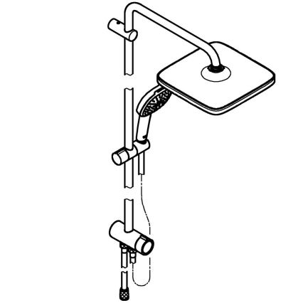GROHE 266982431 - Душова система VITALIO COMFORT 250 390 мм чорна