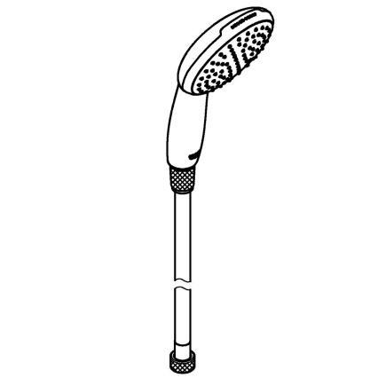 GROHE 26720001 - Ручной душ VITALIO START 110 1500 мм глянцевый хром