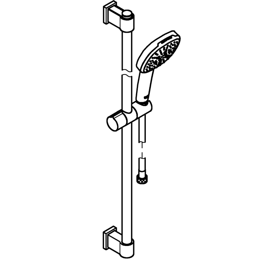 GROHE 26932001 - Душевой набор VITALIO COMFORT 110 900 мм глянцевый хром