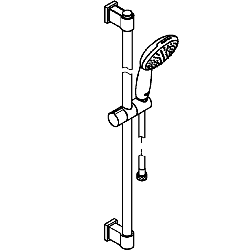 GROHE 26953001 - Душовий комплект VITALIO START 110 900 мм блискучий хром