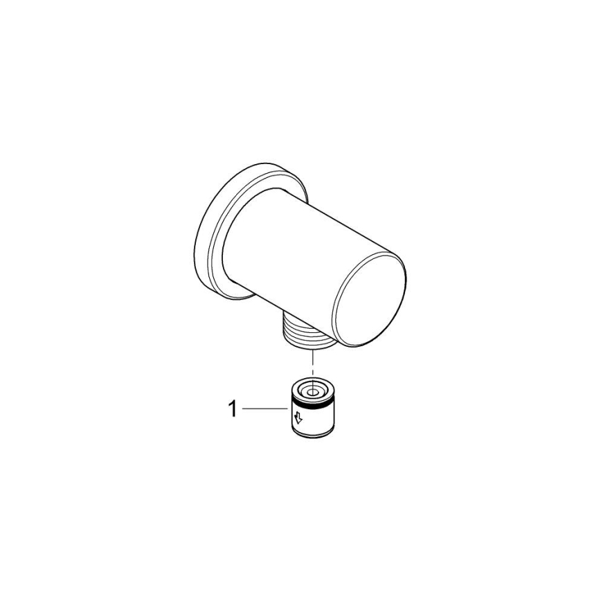 GROHE 27057GN0 - Настінне коліно RAINSHOWER DN 15, золоте