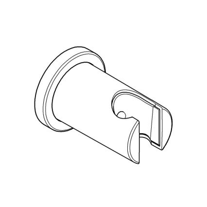 GROHE 27074000 - Настенный держатель для душа RAINSHOWER с круглой розеткой, полированный хром