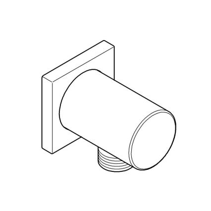 GROHE 27076000 - Настенное колено RAINSHOWER полированный хром