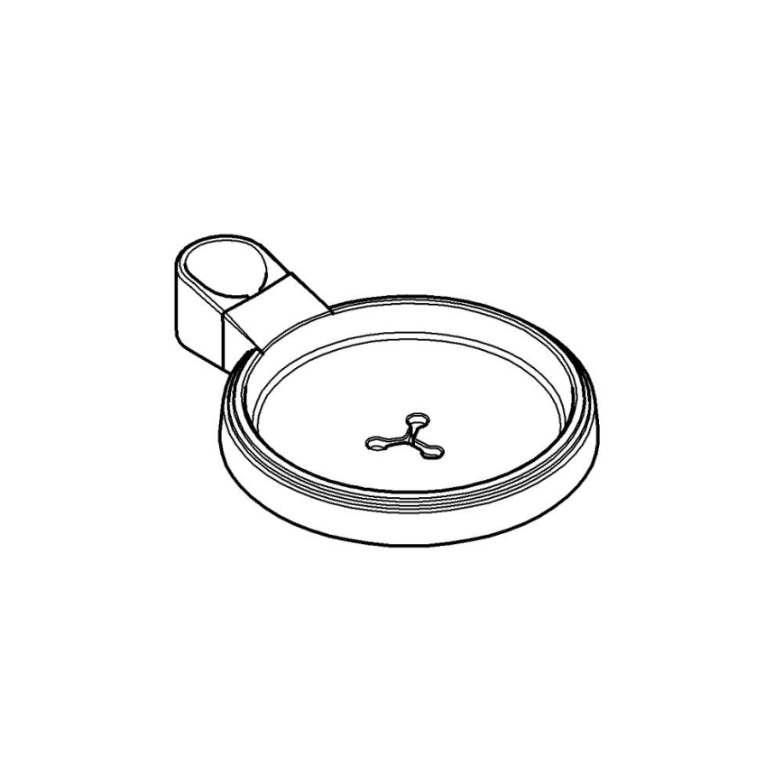 GROHE 27206000 - Підставка для мила RELEXA для душової штанги O 22 або 25 мм, прозора