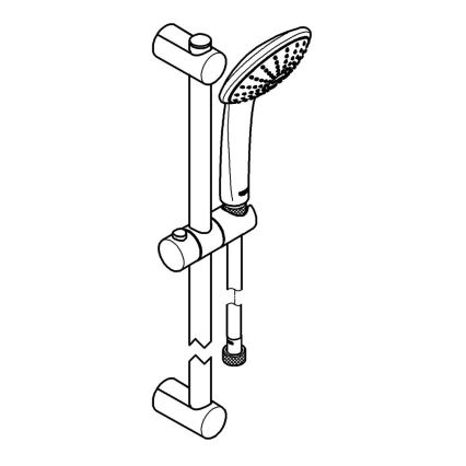 GROHE 27322000 - Душовий комплект VITALIO JOY 600 мм, глянцевий хром