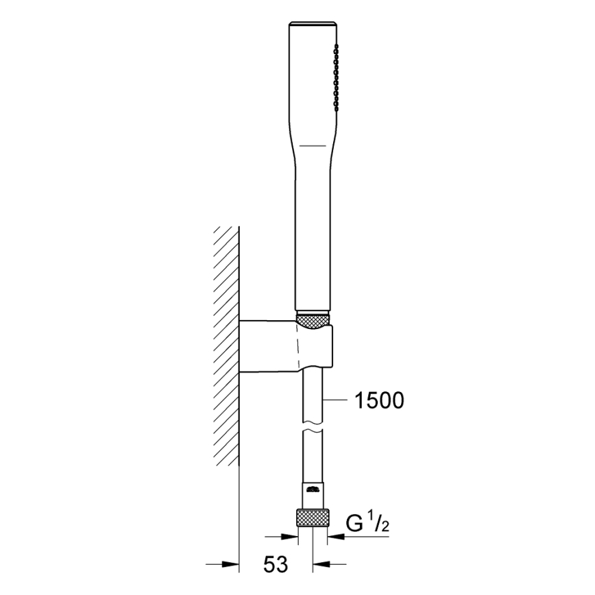 GROHE 27369000 - Душовий набір EUPHORIA COSMOPOLITAN STICK 1500 мм глянцевий хром