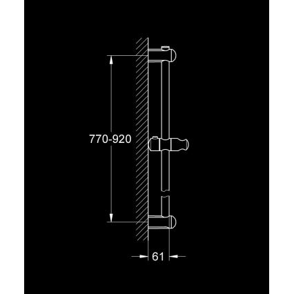 GROHE 27500000 - Душова штанга EUPHORIA 900 мм, полірований хром