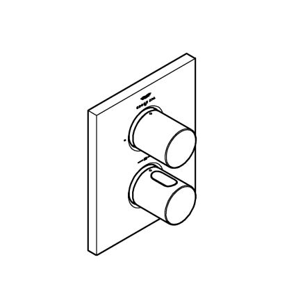 GROHE 27618000 - Термостатическая крышка GROHTHERM F полированный хром