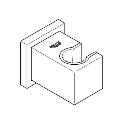 GROHE 27693000 - Настенный держатель для душа EUPHORIA CUBE, блестящий хром