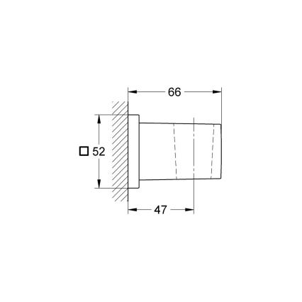 GROHE 27693000 - Настенный держатель для душа EUPHORIA CUBE, блестящий хром