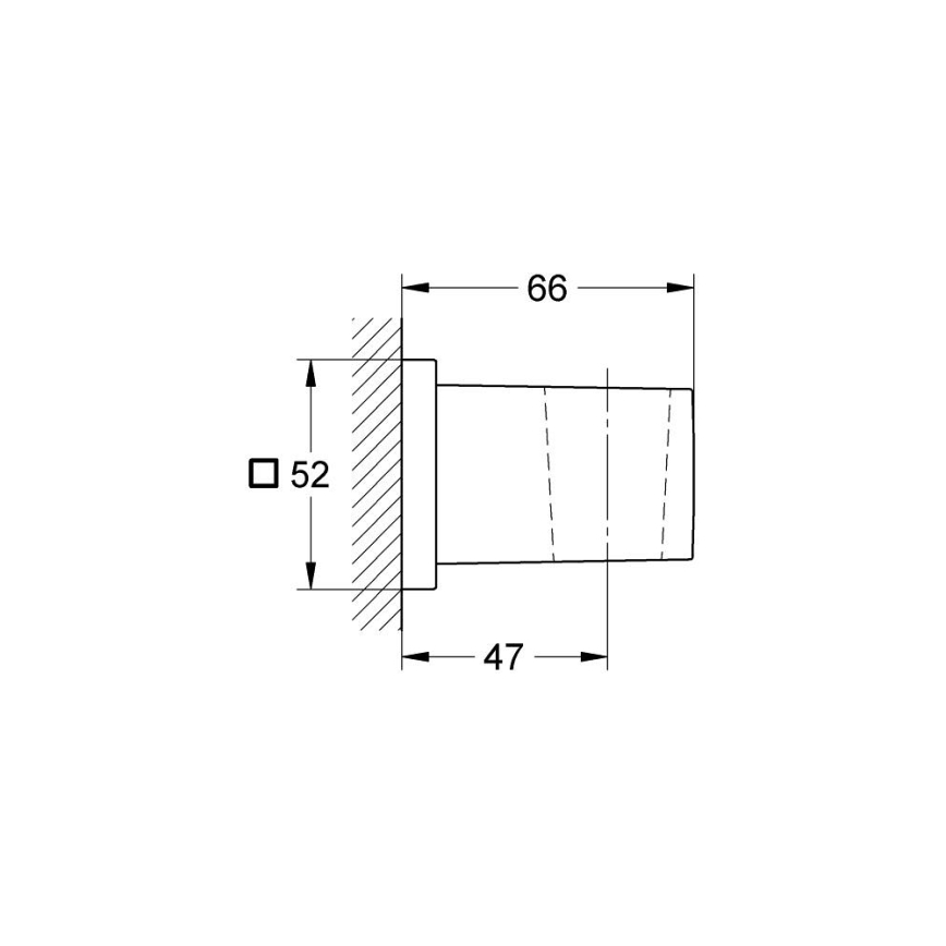 GROHE 27693000 - Настенный держатель для душа EUPHORIA CUBE, блестящий хром