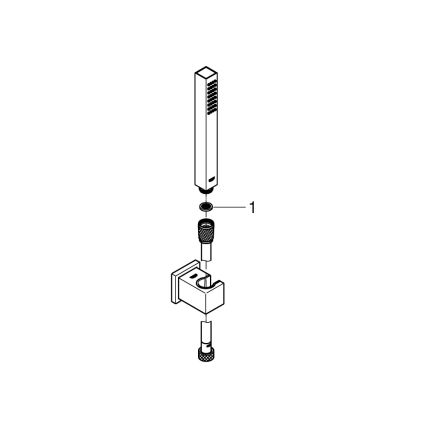 GROHE 27703000 - Душевой набор VITALIO START 100 1 режим струи 1250 mm полированный хром
