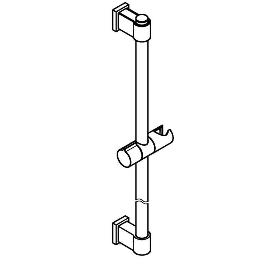 GROHE 277242431 - Душова штанга VITALIO UNIVERSAL 600 мм чорна