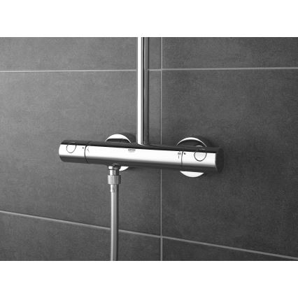 GROHE 27922001 - Душевой комплект с термостатическим смесителем TEMPESTA COSMOPOLITAN 210 полированный хром