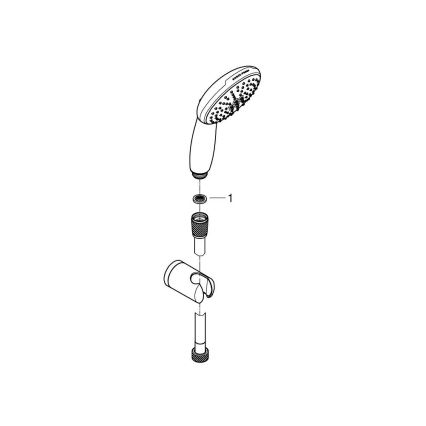 GROHE 279502431 - Душевой комплект VITALIO START 110, 110 мм, черный