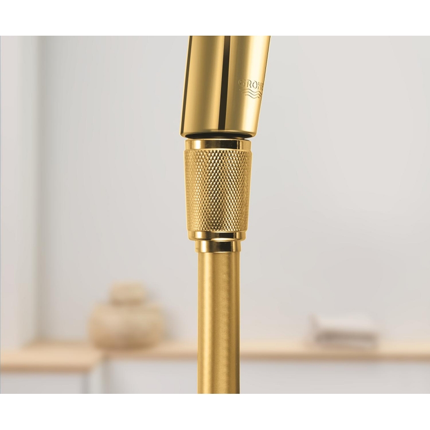 GROHE 28362GL1 - душовий шланг SILVERFLEX 1250 мм зі шліфованим золотим покриттям