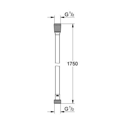 GROHE 28388GL0 - Душевой шланг SILVERFLEX 1750 мм, шлифованное золото