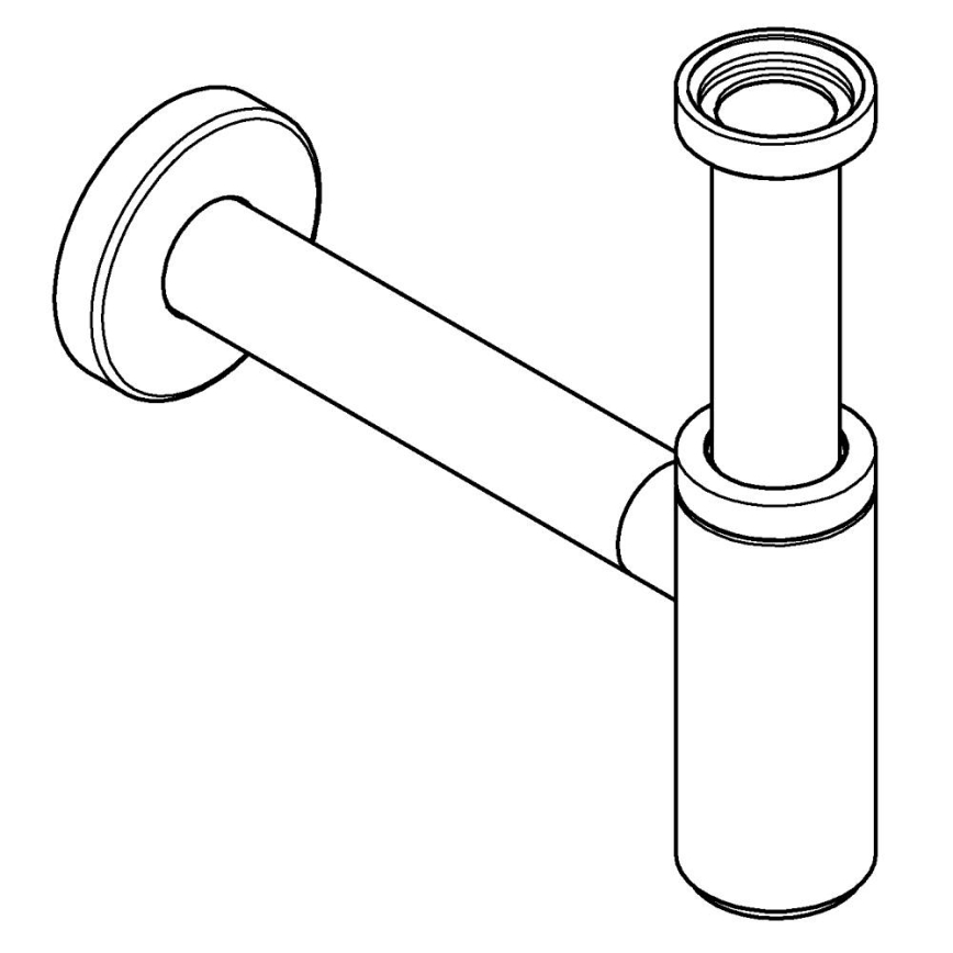GROHE 28912DC0 - Сифон DN 32 з нержавіючої сталі