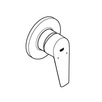 GROHE 29040001 - Душовий змішувач BAUEDGE блискучий хром