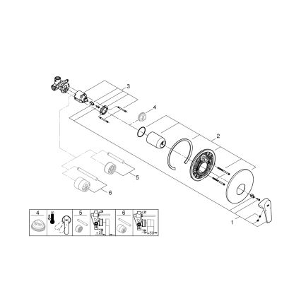 GROHE 29116000 - Душевой смеситель START FLOW полированный хром