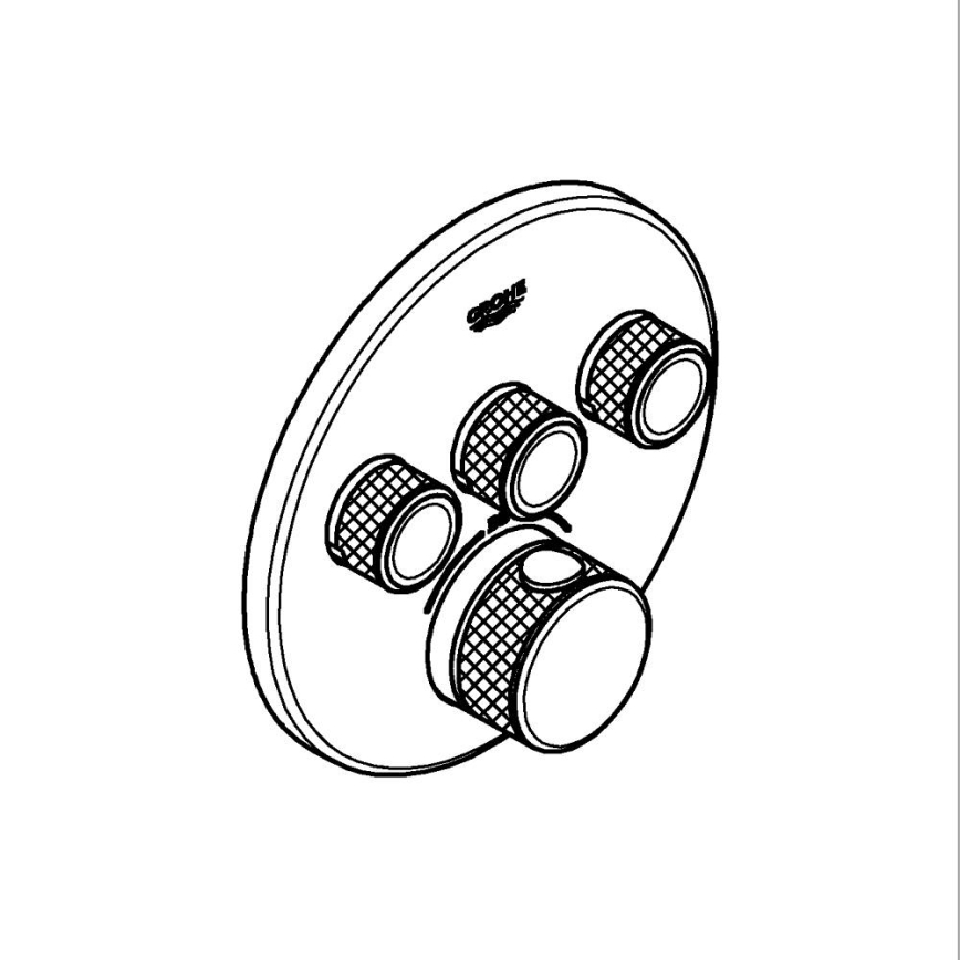GROHE 29121GL0 - Термостат GROHTHERM SMARTCONTROL золотой