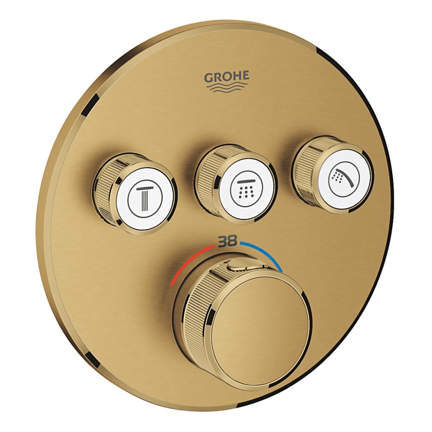 GROHE 29121GN0 - Термостатический душевой смеситель для скрытой установки GROHTHERM SMARTCONTROL золотой