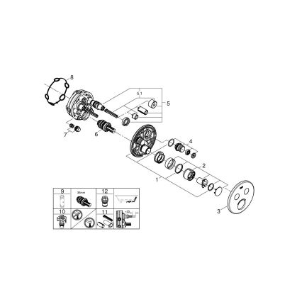 GROHE 29145000 - Накладка для прихованого монтажу змішувача SMARTCONTROL, блискучий хром
