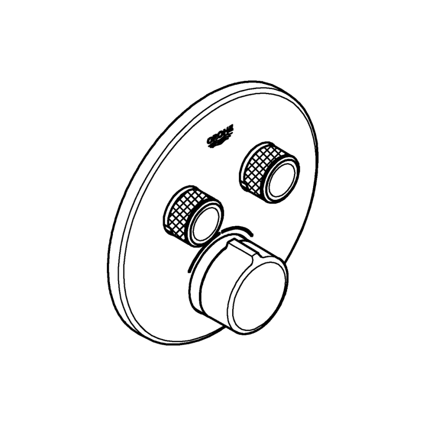 GROHE 29145000 - Накладка для встраиваемого смесителя SMARTCONTROL, глянцевый хром