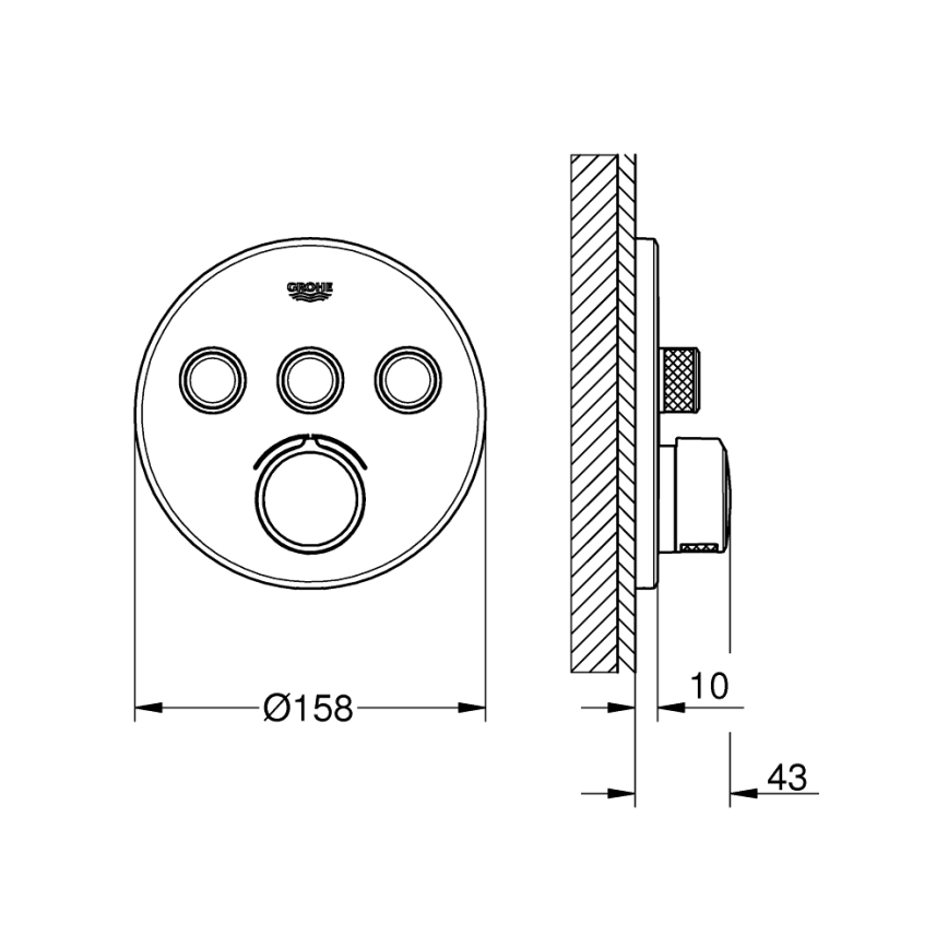 GROHE 29146000 - Змішувач SMARTCONTROL, полірований хром