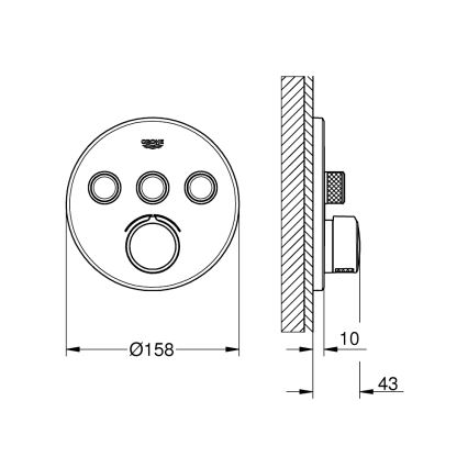 GROHE 29146000 - Змішувач SMARTCONTROL, полірований хром