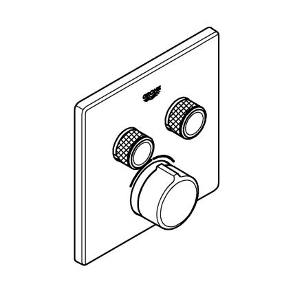 GROHE 29148000 - Накладка для встраиваемого смесителя SMARTCONTROL, глянцевый хром