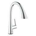 GROHE 30219002 - Електронний змішувач для кухонної мийки ZEDRA TOUCH полірований хром