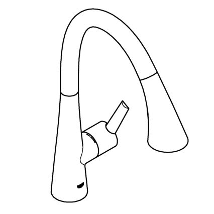 GROHE 30219002 - Електронний змішувач для кухонної мийки ZEDRA TOUCH полірований хром