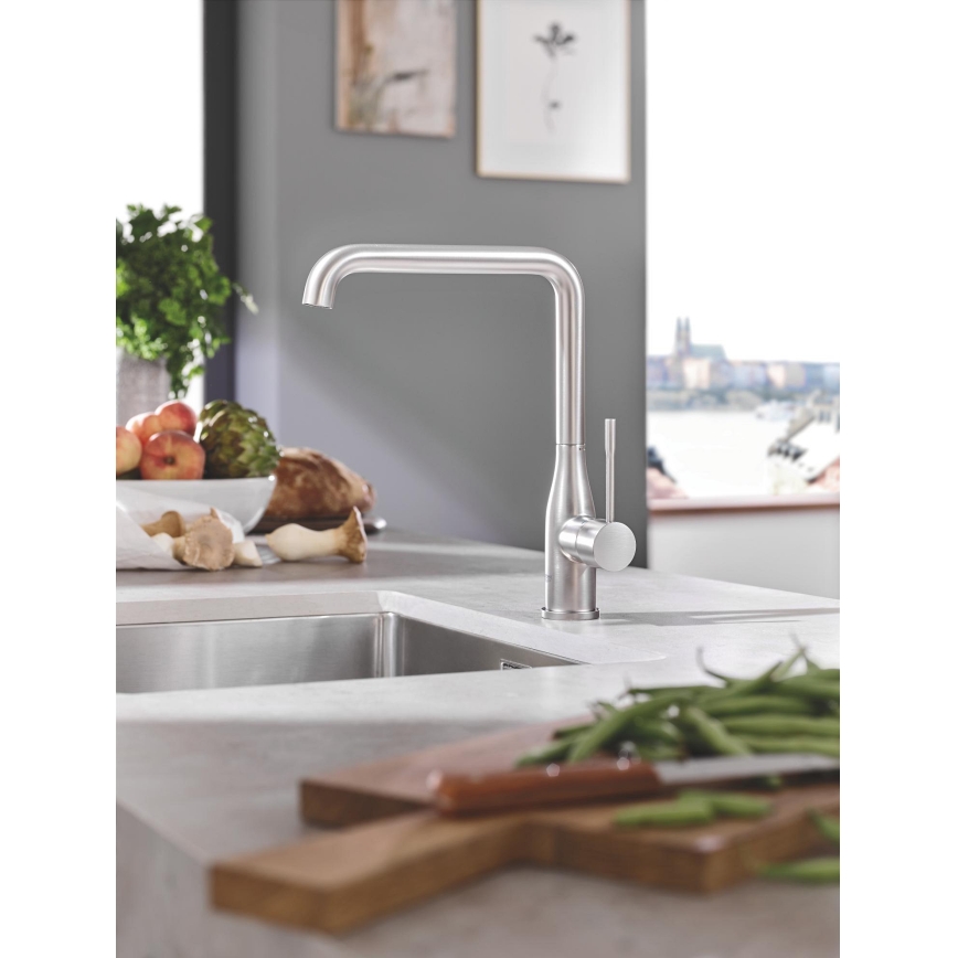 GROHE 30269DC0 - Кухонний змішувач ESSENCE, 300 мм, нержавіюча сталь