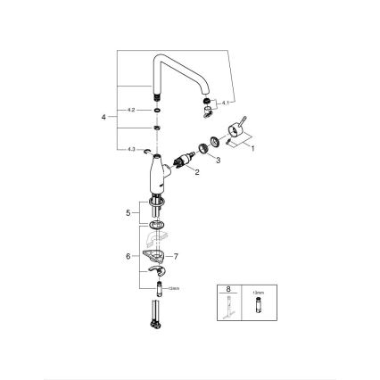 GROHE 30269GN0 - Кухонний змішувач ESSENCE золотий
