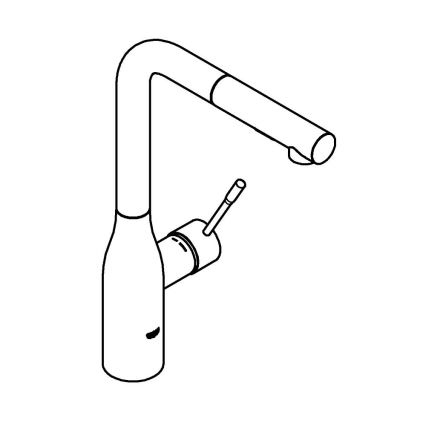 GROHE 30270DC0 - Змішувач для мийки ESSENCE із нержавіючої сталі