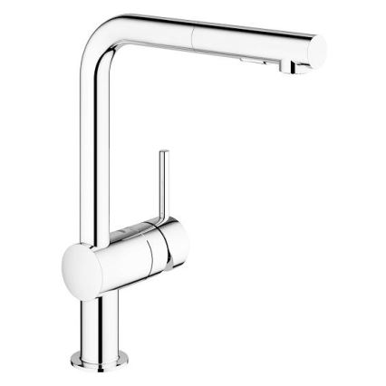GROHE 30274000 - Кухонный смеситель с L-образным изливом, глянцевый хром