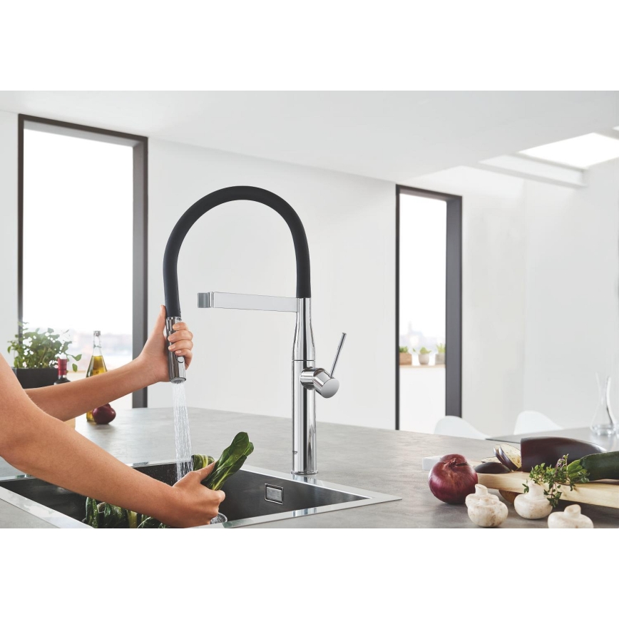 GROHE 30294000 - Змішувач для мийки ESSENCE 530 мм полірований хром