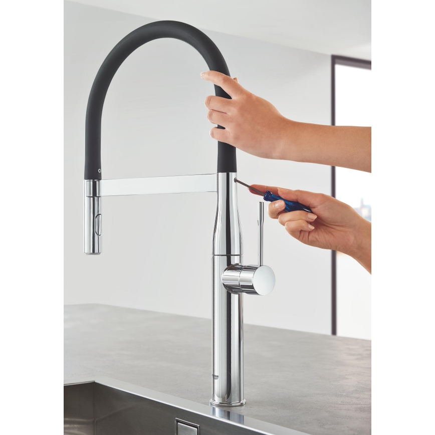 GROHE 30294000 - Змішувач для мийки ESSENCE 530 мм полірований хром