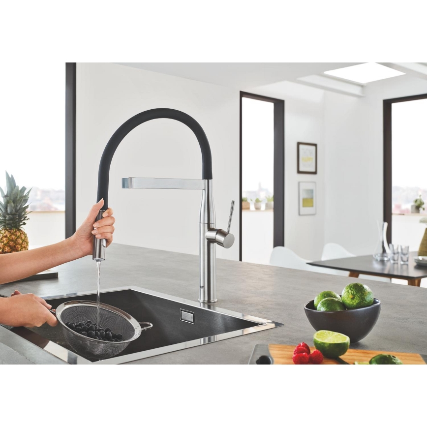 GROHE 30294DC0 - Кухонний змішувач ESSENCE із нержавіючої сталі