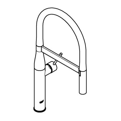 GROHE 30294GN0 - Смеситель для кухни ESSENCE золотой