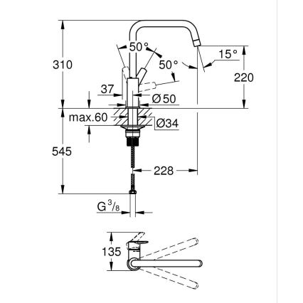 GROHE 30470000 - Змішувач для мийки START, блискучий хром