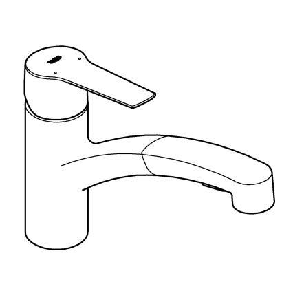 GROHE 30531001 - смеситель для кухонной мойки START, 227 мм, полированный хром