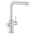 GROHE 30590DC0 - Кухонний змішувач із висувною лійкою BLUE PURE, нержавіюча сталь
