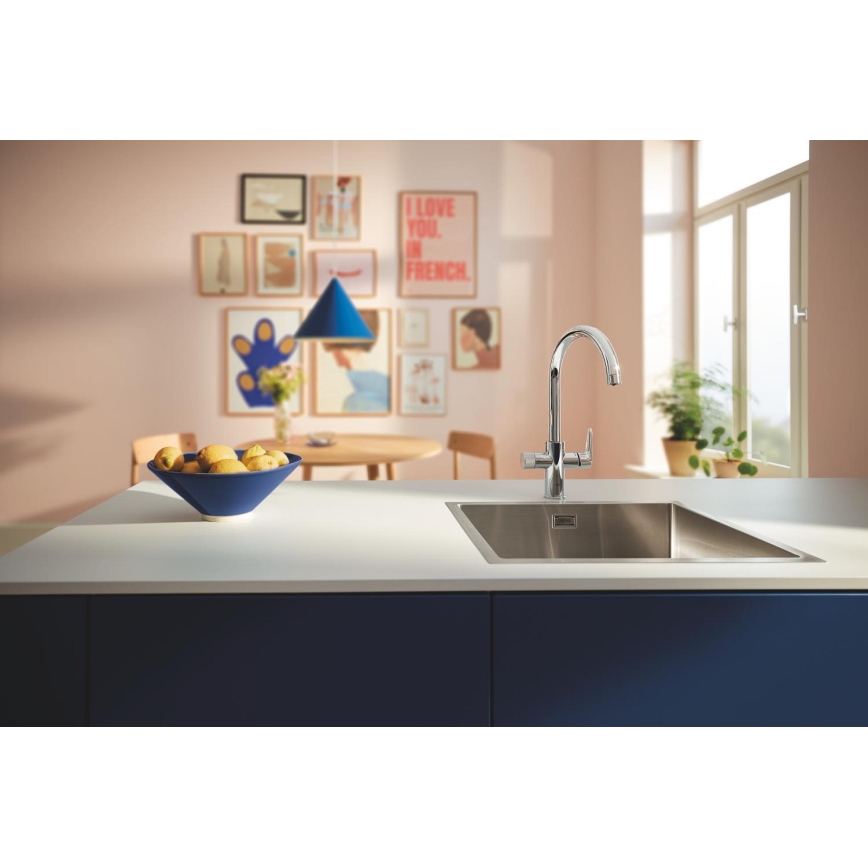 GROHE 30592000 - Змішувач для мийки BLUE PURE StartCurve 411 мм блискучий хром