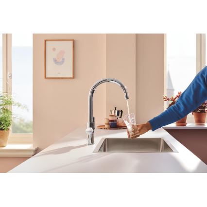 GROHE 30593000 - Кухонний змішувач BLUE PURE, C-вилив, блискучий хром