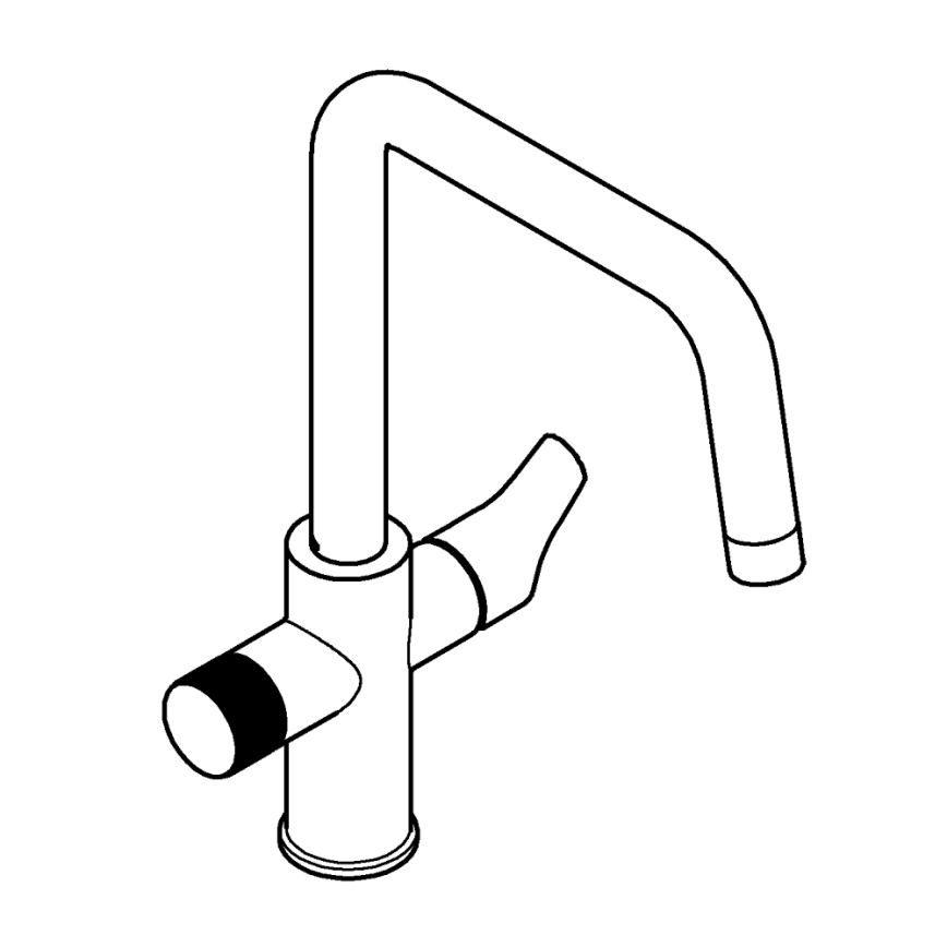 GROHE 30595000 - Змішувач для мийки BLUE PURE Start, 366 мм, глянцевий хром