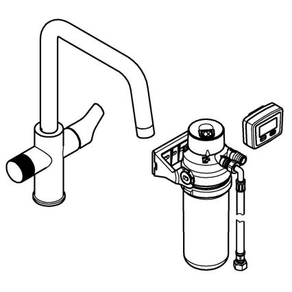GROHE 30596000 - Кухонний змішувач BLUE PURE з функцією фільтрації, хромований